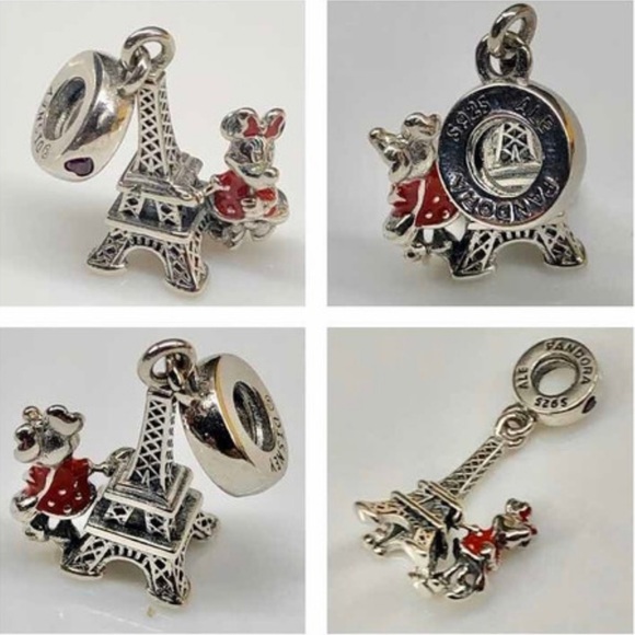 NWOT Pandora x Disney Minnie Mouse Eiffel Tower Limited Charm - Picture 2 of 14